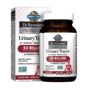 Garden of Life Probiotic and Urinary Tract Health Dr. Formulated Urinary Tract+ for Digestive and Urinary Tract Support, 60 Capsules - Image 1