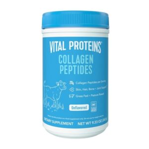 Vital Proteins Collagen Peptides unflavored powder 9.33 oz grass-fed collagen supplement for hair skin nails joints