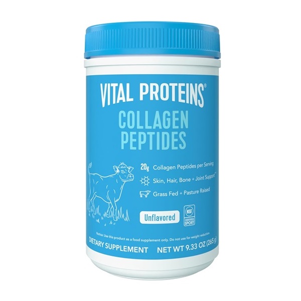 Vital Proteins Collagen Peptides unflavored powder 9.33 oz grass-fed collagen supplement for hair skin nails joints