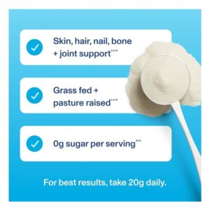 Vital Proteins Collagen Peptides Powder, Promotes Hair, Nail, Skin, Bone and Joint Health, Unflavored 9.33 OZ - Image 5