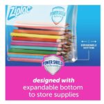 Ziploc Slider Storage Bags gallon, 4 Pack, 26 Ct (104 Total Bags)(Plastic, Transparent) - Image 3