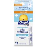 Baby Orajel Non-Medicated Cooling Swabs for Teething, 12 Unit Dose Swabs