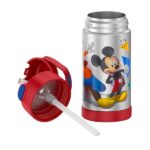 THERMOS FUNTAINER Water Bottle with Straw - 12 Ounce - Kids Stainless Steel Vacuum Insulated Water Bottle with Lid, Mickey Mouse - Image 3