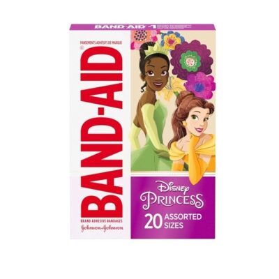 BAND-AID Brand Adhesive Bandages Assorted Sizes, 20 Count (Disne Princess)