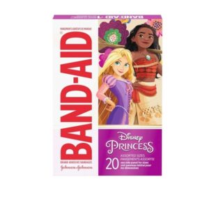 BAND-AID Brand Adhesive Bandages Assorted Sizes, 20 Count (Disne Princess) - Image 7