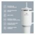 Stanley Quencher H2.0 Tumbler with Handle and Straw 40 oz | Flowstate 3-Position Lid | Cup Holder Compatible for Travel | Insulated Stainless Steel Cup | BPA-Free | Stone - Image 4