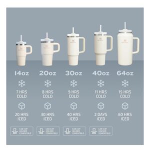 Stanley Quencher H2.0 Tumbler with Handle and Straw 40 oz | Flowstate 3-Position Lid | Cup Holder Compatible for Travel | Insulated Stainless Steel Cup | BPA-Free | Stone - Image 5