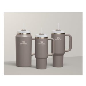 Stanley Quencher H2.0 Tumbler with Handle and Straw 40 oz | Flowstate 3-Position Lid | Cup Holder Compatible for Travel | Insulated Stainless Steel Cup | BPA-Free | Stone - Image 6