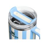 Stanley Quencher H2.0 Tumbler with Handle and Straw 40 oz | Flowstate 3-Position Lid | Cup Holder Compatible for Travel | Insulated Stainless Steel Cup | BPA-Free | Cornflower Cabana Gloss - Image 2