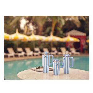 Stanley Quencher H2.0 Tumbler with Handle and Straw 40 oz | Flowstate 3-Position Lid | Cup Holder Compatible for Travel | Insulated Stainless Steel Cup | BPA-Free | Cornflower Cabana Gloss - Image 4