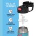 THERMOS FUNTAINER Water Bottle with Straw - 12 Ounce - Kids Stainless Steel Vacuum Insulated Water Bottle with Lid, Minnie Mouse - Image 2