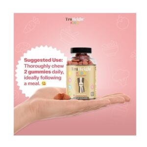 TruHeight Kids Bone Growth Multivitamin, Strawberry Flavoured Gummies with Calcium, Vitamin D and Magnesium, Ages 2+ - Image 5