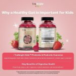 TruHeight Kids Prebiotic & Probiotic Gummies, Strawberry Flavour, 60 Count, Ages 2+, Digestive Health Support - Image 5