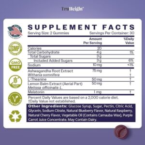 TruHeight Natural Sleep Gummies for Kids & Teens, Mixed Berry, with Melatonin,L Theanine, Lemon Balm, Ages 5+ - Image 2