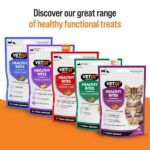 VETIQ Healthy Bites Hairball Relief Cat Treats, 65 g, Pack of 8, for Cats & Kittens 12+ Weeks - Image 3