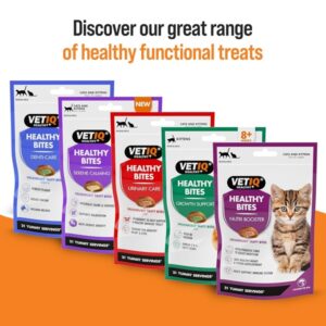 VetIQ Healthy Bites Hairball Remedy Cat Snack, 4 x 65g, Helps Prevent and Remove Cat Hairballs, Supplement for Cats Without Artificial Ingredients, Cat & Kitten Health - Image 3