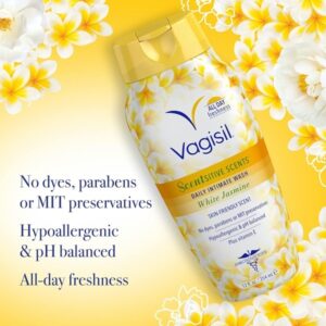 Vagisil Scentsitive Scents Daily Feminine Wash – White Jasmine, 12 oz - Image 2