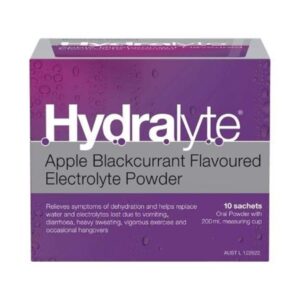 Hydralyte Apple Blackcurrant Flavoured Electrolyte Powder 10 Packs - Everyday Rehydration for Dehydration Relief Due to Heat, Travel, Illness & Exercise - Image 3