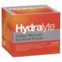 Hydralyte orange flavoured electrolyte powder sachets (24-count) for rapid rehydration and electrolyte replacement.