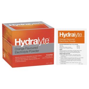 Hydralyte Orange Flavoured Electrolyte Powder, 10 Sachets, Oral Rehydration - Image 3