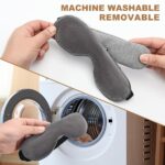 Aroma Season - Heated Eye Mask, Hot Eye Compress for Dry Eyes, Blepharitis, MGD and Blepharitis, Moist Heat Treatment to Unclog Tear Glands (Dark Gray) - Image 3