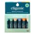 Cliganic USDA Organic lip balm set with beeswax and Vitamin E in 6 assorted natural flavors for dry skin.