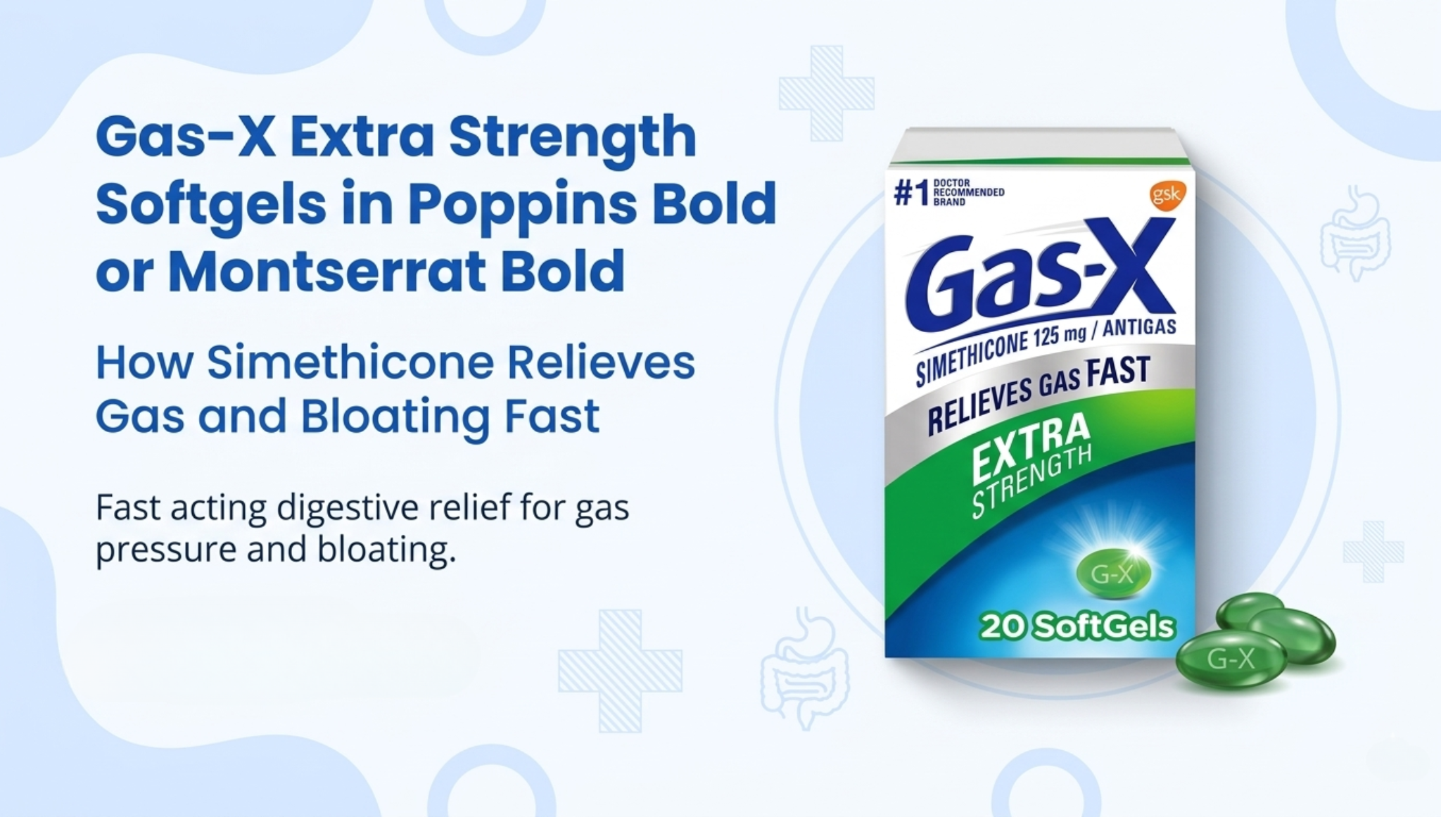 Gas-X Extra Strength Softgels simethicone gas relief capsules for bloating and digestive comfort