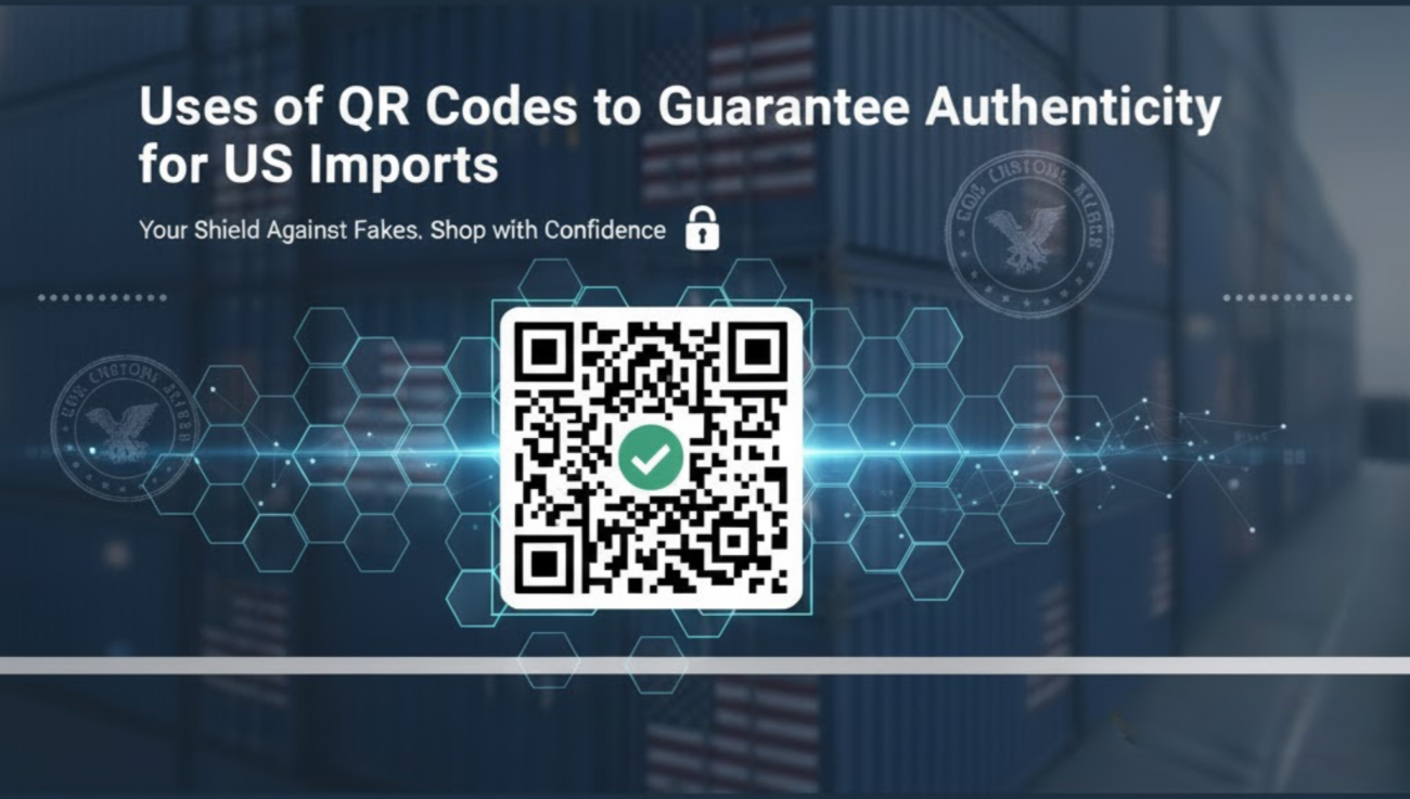QR code authentication sticker on skincare product for verifying authenticity