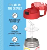 THERMOS FUNTAINER Water Bottle with Straw - 12 Ounce - Kids Stainless Steel Vacuum Insulated Water Bottle with Lid, Pokémon - Image 3