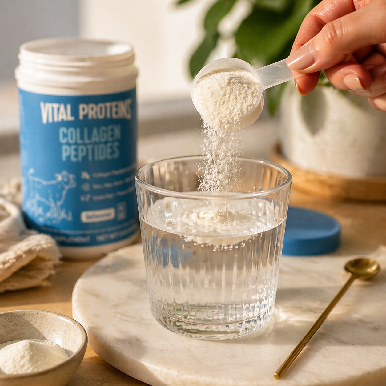 Collagen powder smoothie