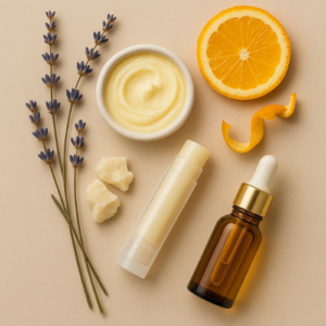 Plant oils like coconut and jojoba as emollient lip care ingredients