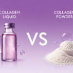 Best collagen powder for skin aging comparison between liquid collagen and hydrolysed collagen peptides for wrinkles, skin elasticity, and anti-aging support