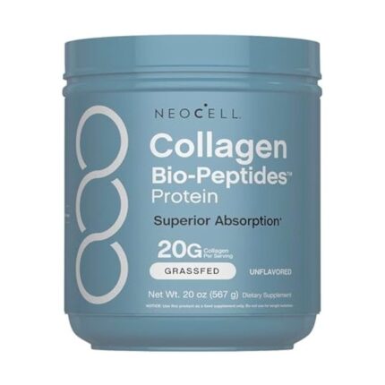 Grass Fed Collagen Peptides Powder 20oz unflavored collagen supplement with Bio-Peptides technology and protein support