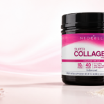 NeoCell Super Collagen Peptides powder jar and scoop