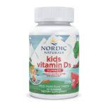 Nordic Naturals Kids Vitamin D3 Gummies, 400 IU, Wild Watermelon, 60 Gummies