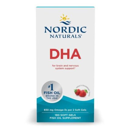 Nordic Naturals DHA Softgels 180 Count strawberry fish oil softgels