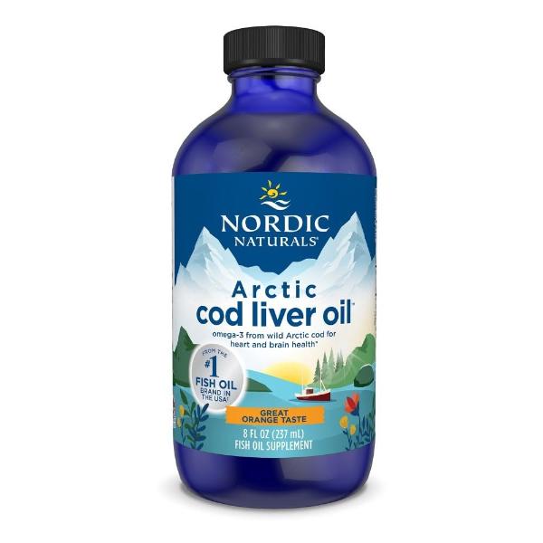 imgi_261_51LvBggHmiL._SL1000_ Nordic Naturals Arctic Cod Liver Oil, 1060 mg Omega-3, Orange, 237 mL - Image 1