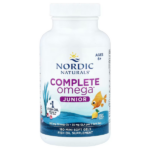 Nordic Naturals Complete Omega Junior, 283mg Omega-3 + GLA, Lemon, 180 Mini Soft Gels
