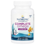 Nordic Naturals Complete Omega Junior, 283 mg Omega-3, Lemon, 90 Mini Soft Gels