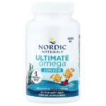 Nordic Naturals Ultimate Omega Junior, 680 mg Omega-3, Strawberry, 90 Mini Soft Gels
